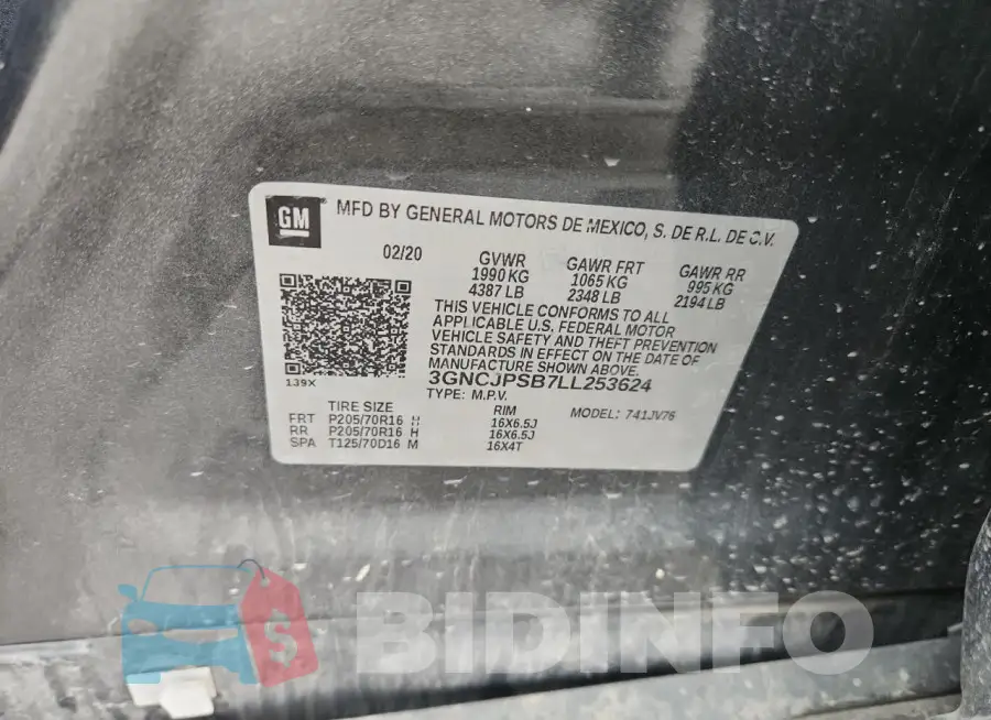 3GNCJPSB7LL253624 Photo# 13