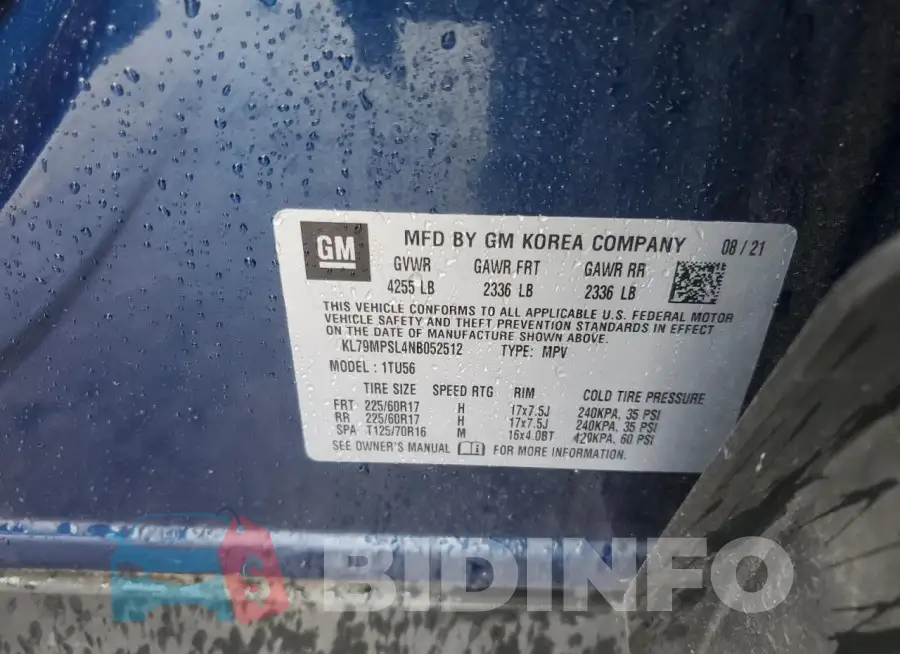 KL79MPSL4NB052512 Photo# 14