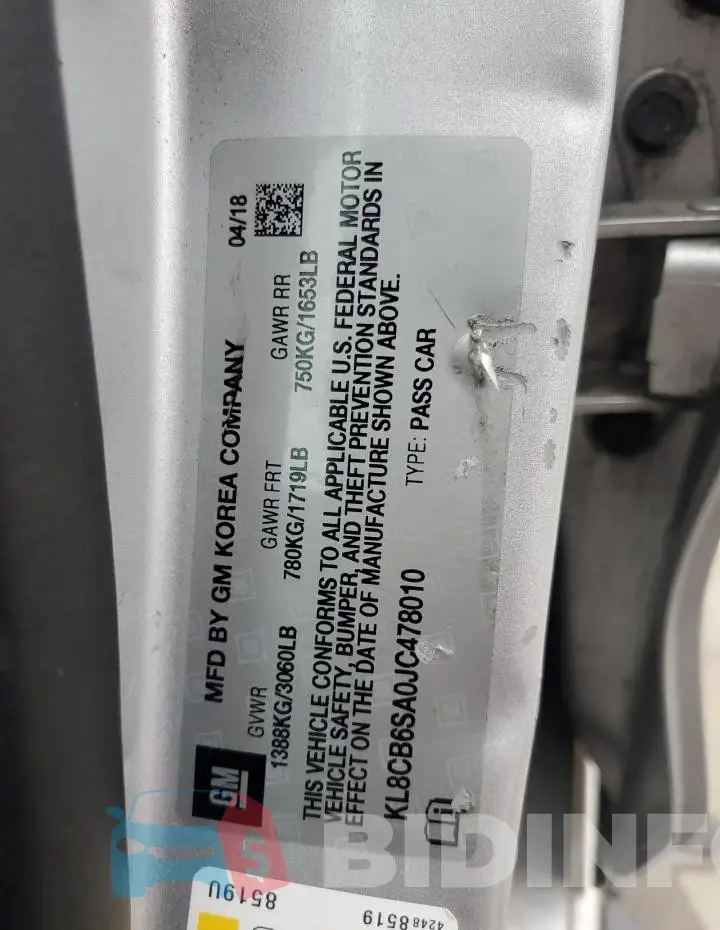 KL8CB6SA0JC478010 Photo# 12