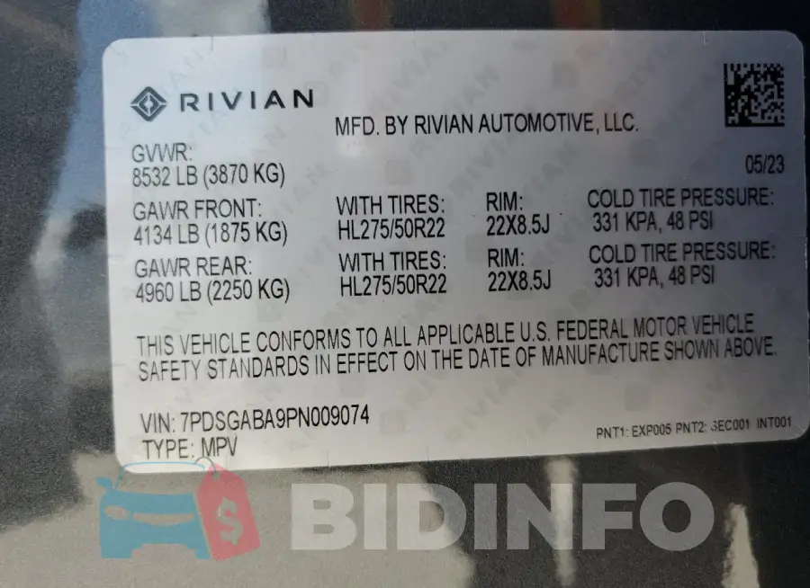 7PDSGABA9PN009074 Photo# 13