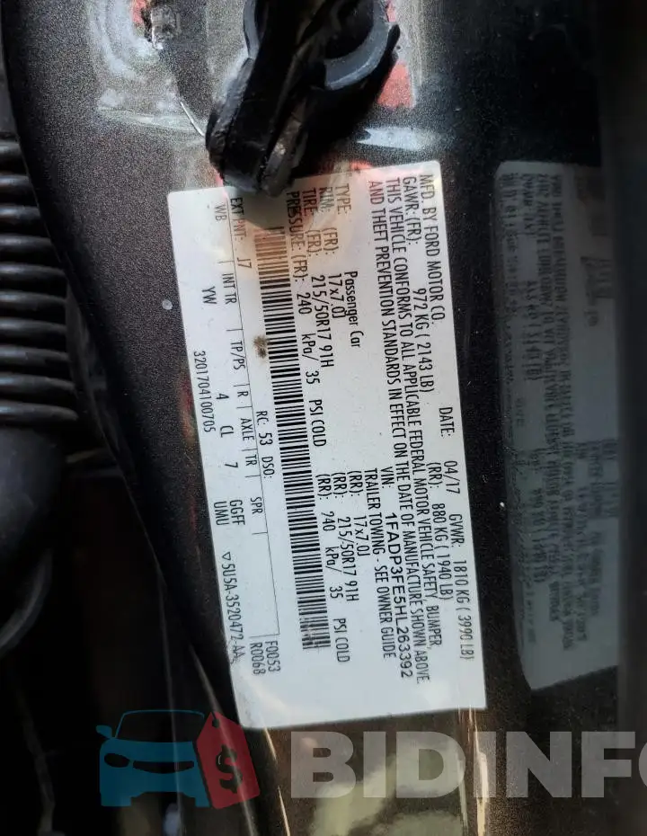 1FADP3FE5HL263392 Photo# 12