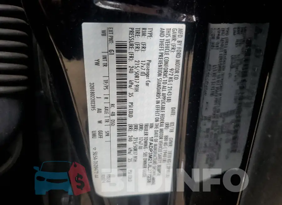 1FADP3M21JL277238 Photo# 12