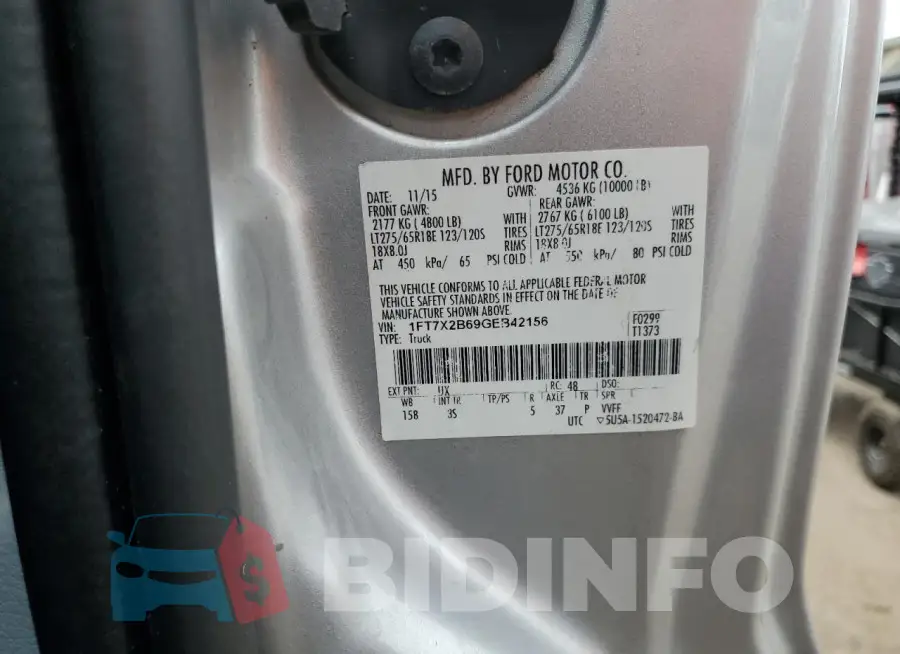 1FT7X2B69GEB42156 Photo# 12
