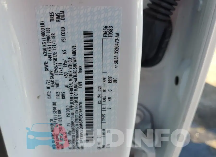 1FT8W3DM6PEC15976 Photo# 13