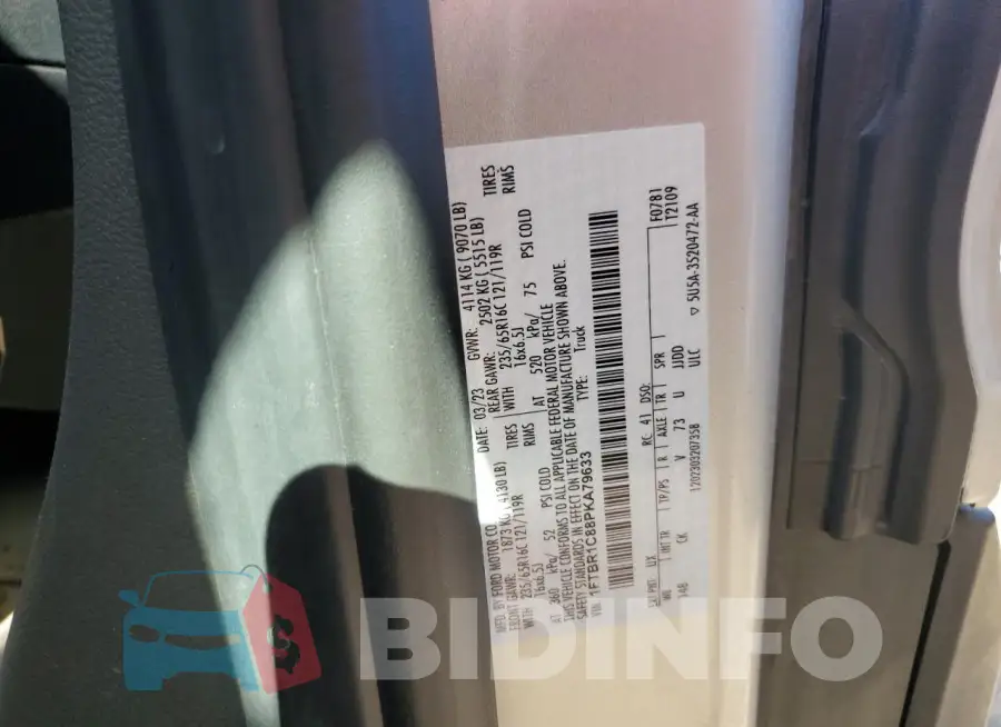 1FTBR1C88PKA79633 Photo# 13