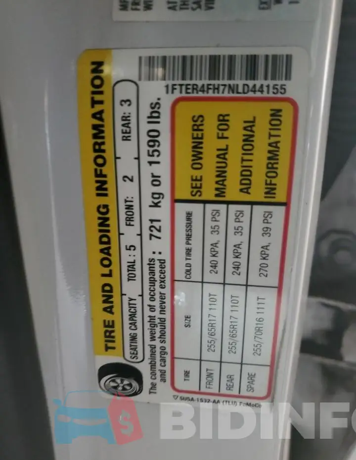 1FTER4FH7NLD44155 Photo# 12
