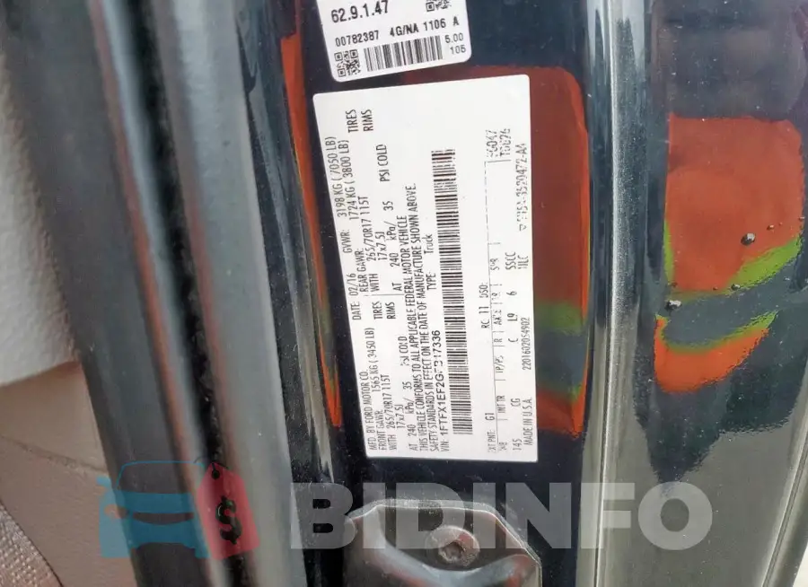 1FTFX1EF2GFB17336 Photo# 12