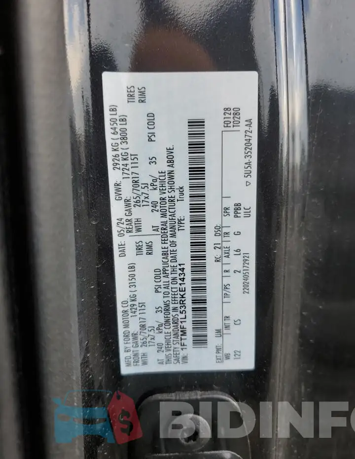 1FTMF1L53RKE14341 Photo# 12