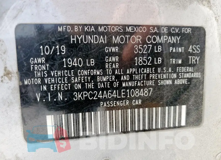 3KPC24A64LE108487 Photo# 12