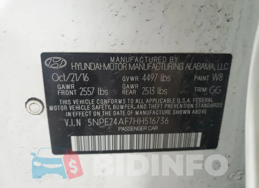 5NPE24AF7HH516736 Photo# 12