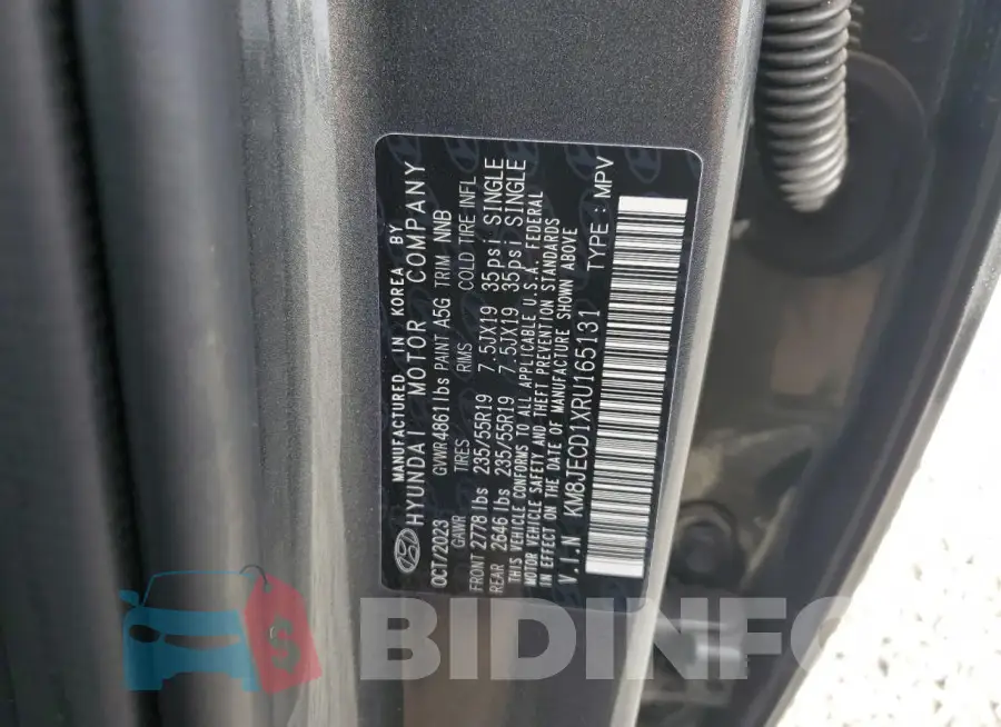 KM8JECD1XRU165131 Photo# 13