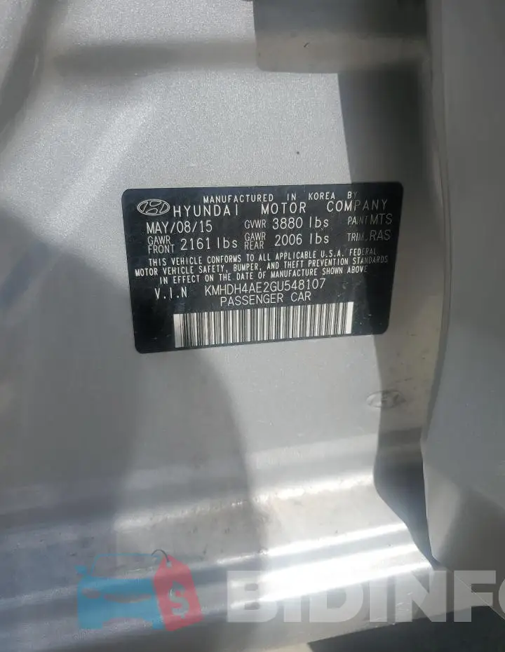 KMHDH4AE2GU548107 Photo# 12
