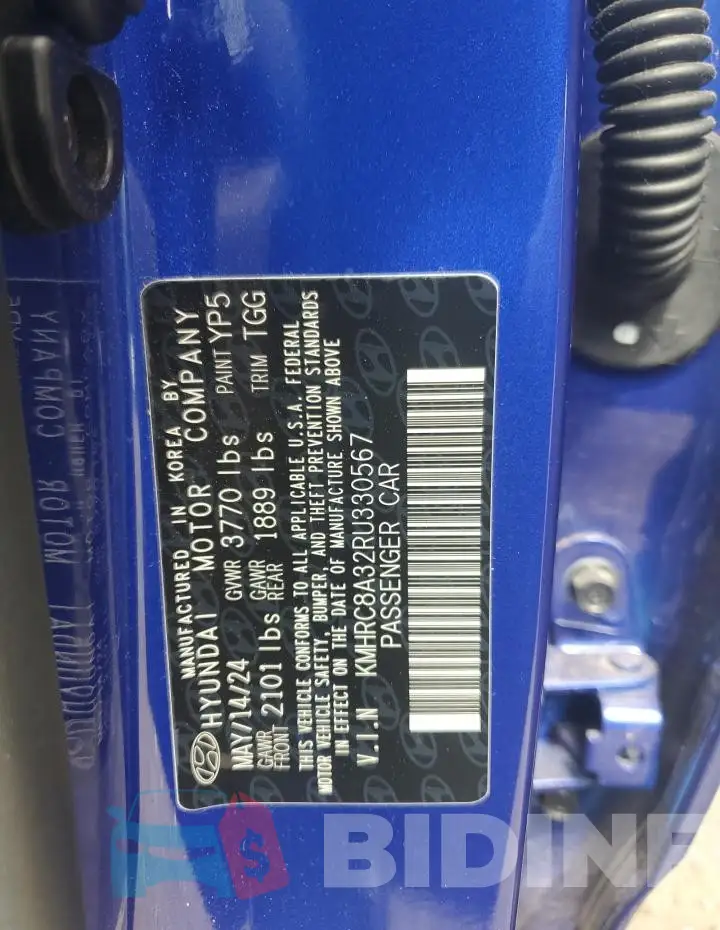 KMHRC8A32RU330567 Photo# 12