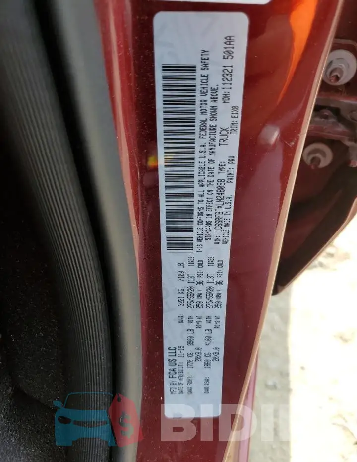 1C6SRFBTXLN248098 Photo# 12
