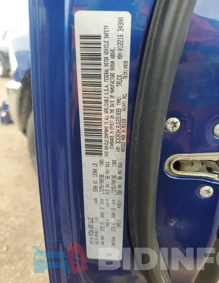 3C63R3HL8JG231039 Photo# 12