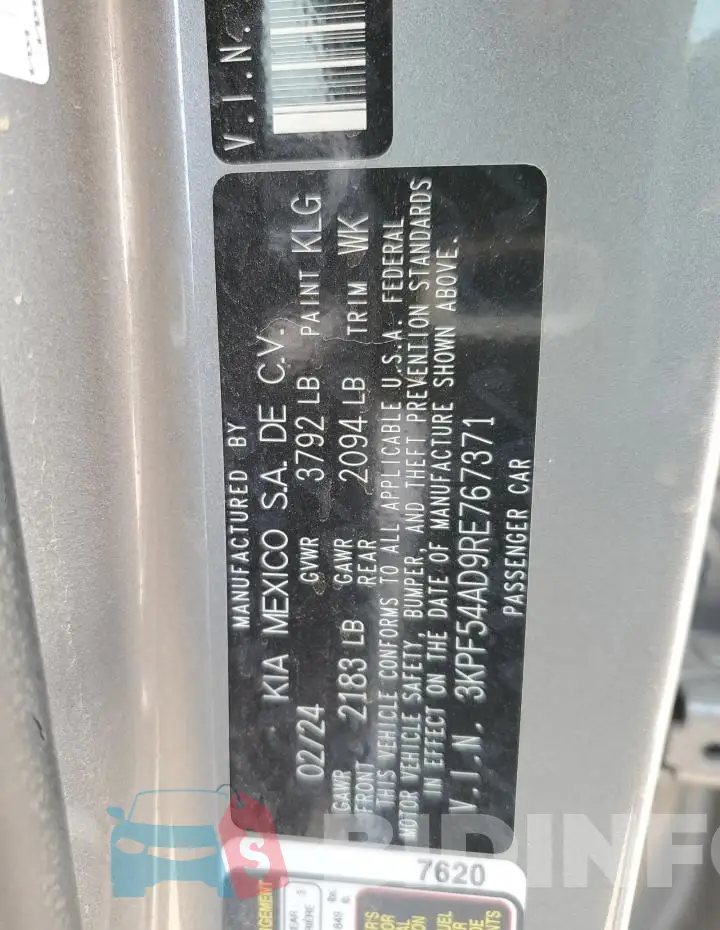 3KPF54AD9RE767371 Photo# 13