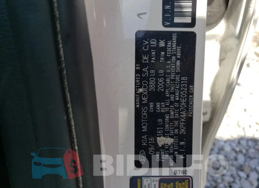 3KPFK4A70HE052318 Photo# 12