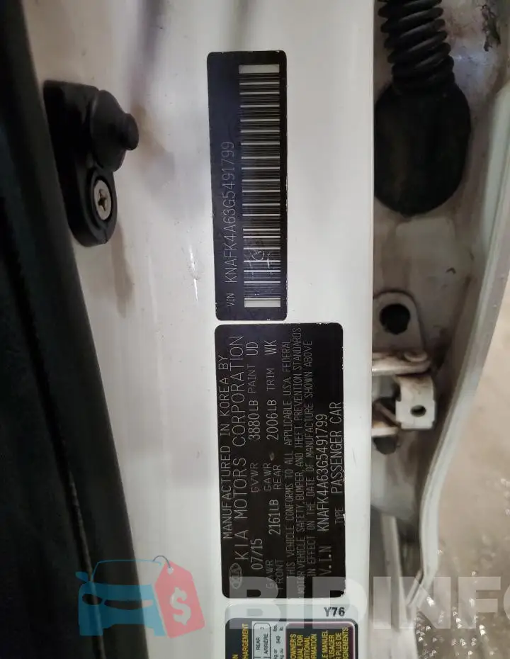 KNAFK4A63G5491799 Photo# 12