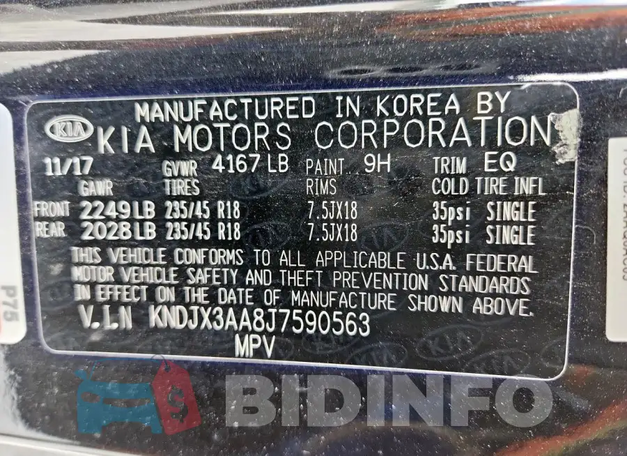 KNDJX3AA8J7590563 Photo# 13