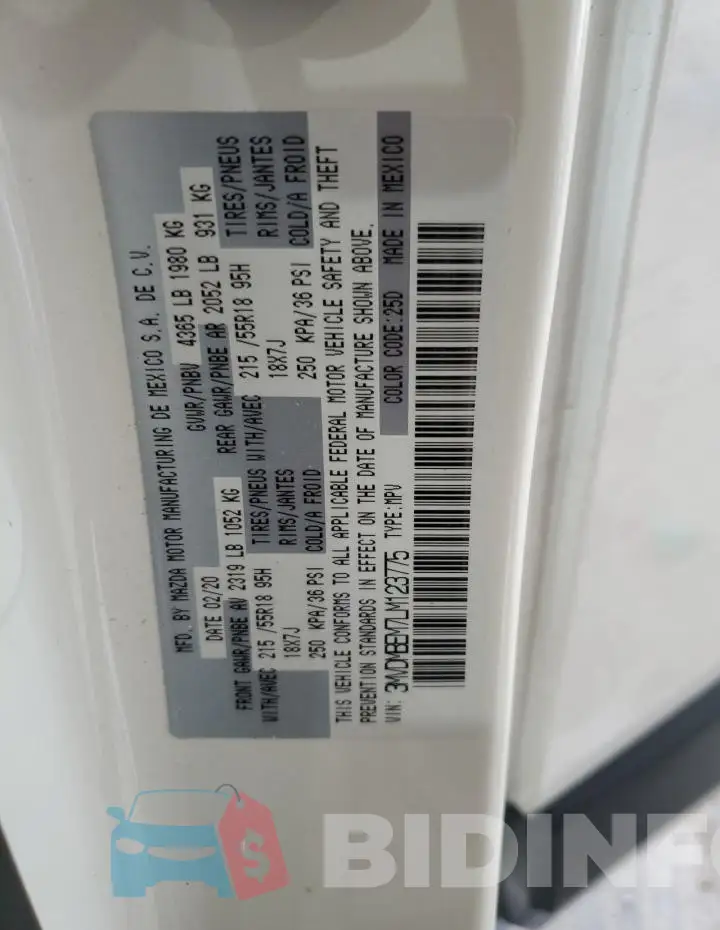 3MVDMBEM7LM123775 Photo# 12
