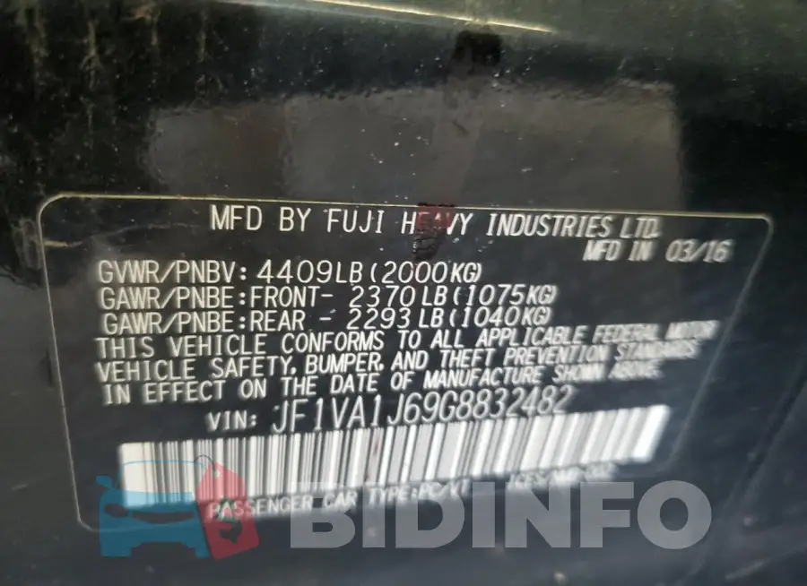 JF1VA1J69G8832482 Photo# 13