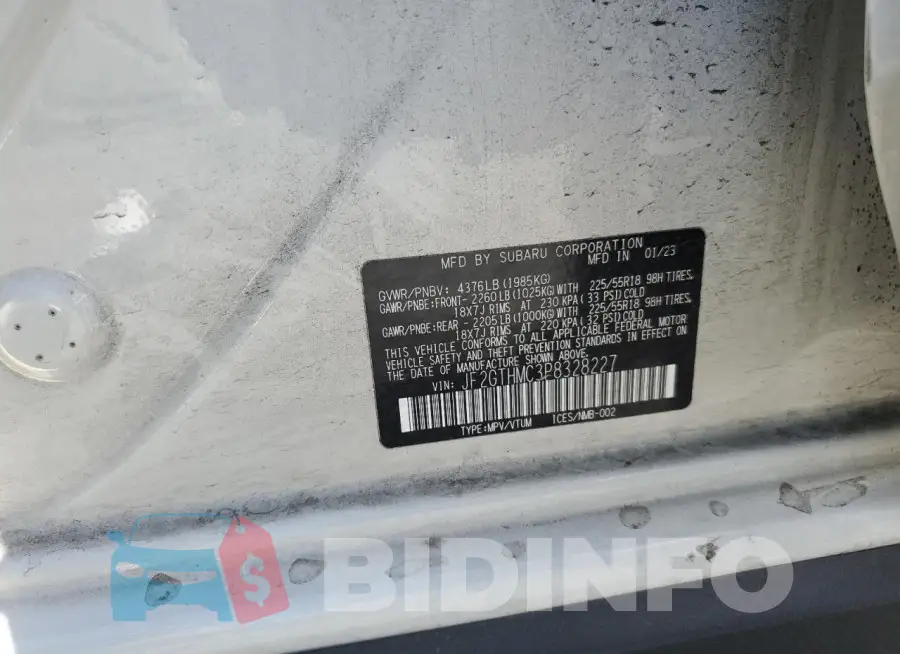 JF2GTHMC3P8328227 Photo# 12