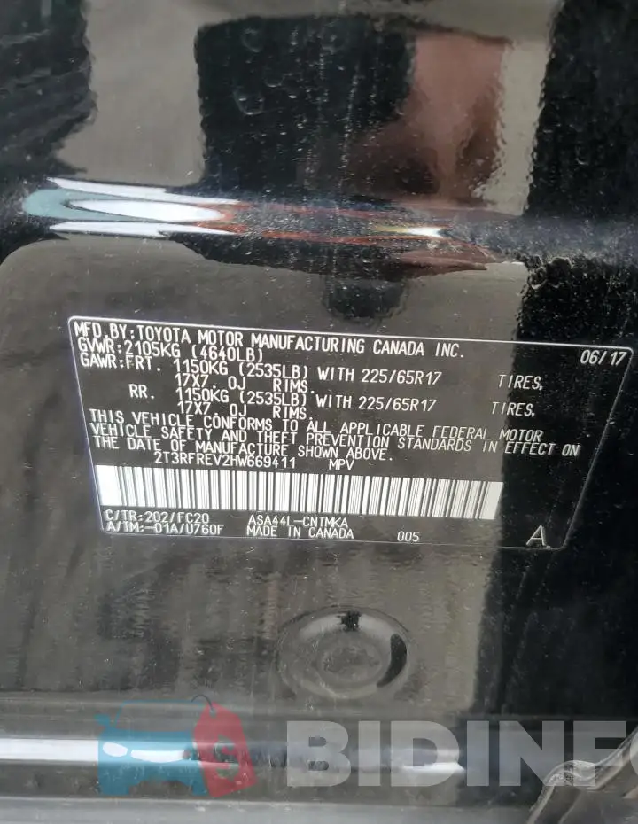 2T3RFREV2HW669411 Photo# 13