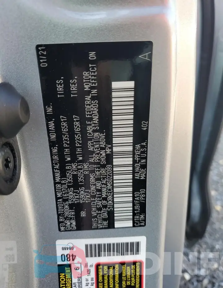 5TDKRKECXMS022099 Photo# 13