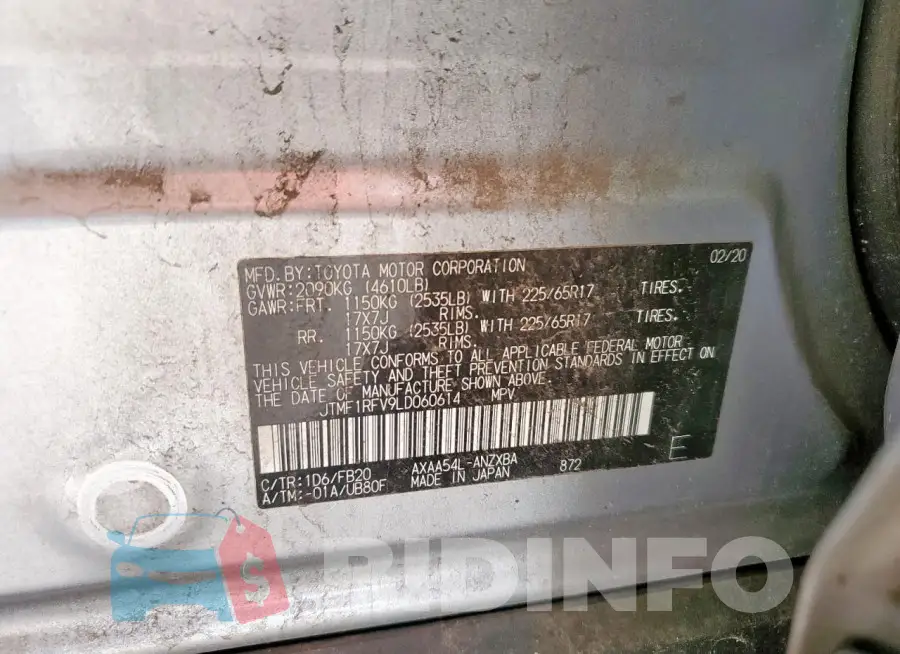 JTMF1RFV9LD060614 Photo# 13