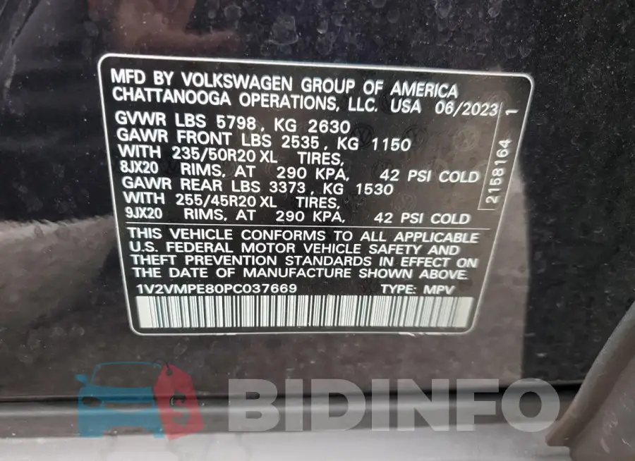 1V2VMPE80PC037669 Photo# 13