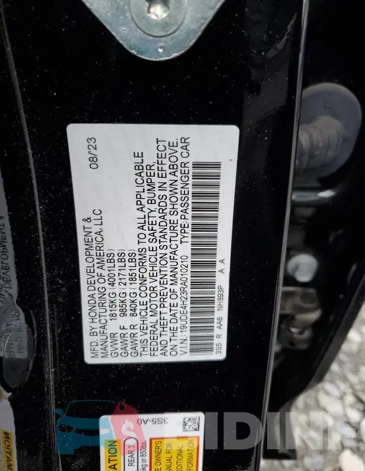19UDE4H23RA010210 Photo# 12