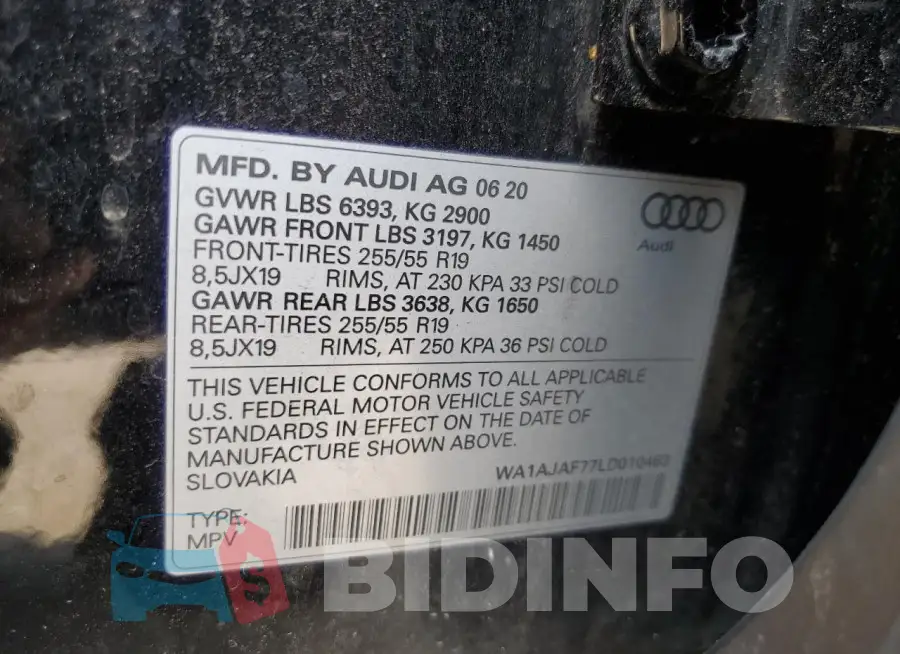 WA1AJAF77LD010463 Photo# 13