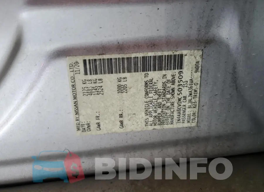 1N4AA6CV1MC503509 Photo# 13