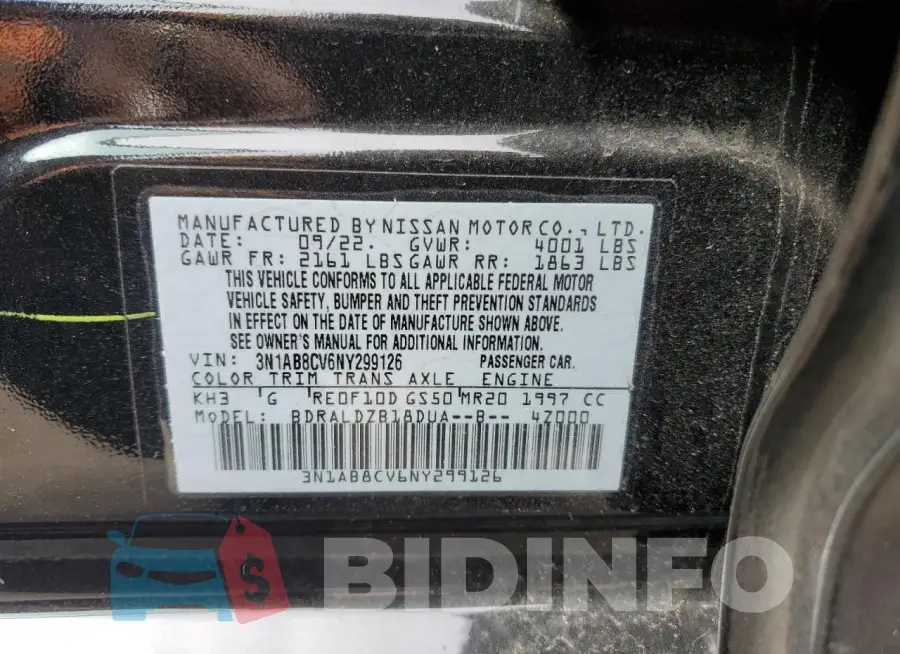 3N1AB8CV6NY299126 Photo# 12