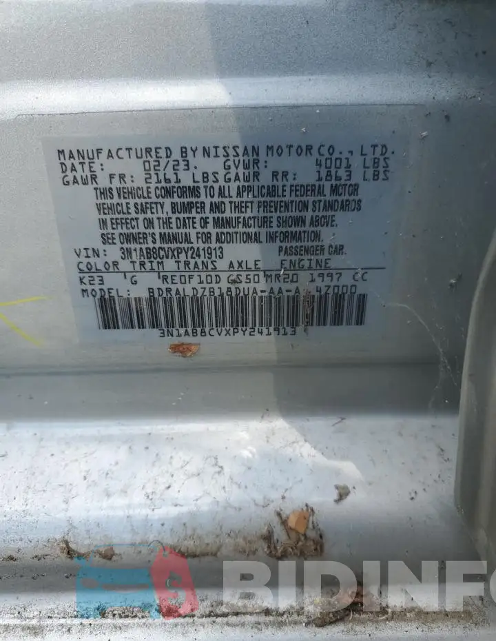 3N1AB8CVXPY241913 Photo# 12