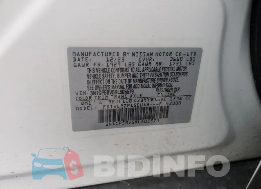 3N1CP5BV5RL505579 Photo# 13
