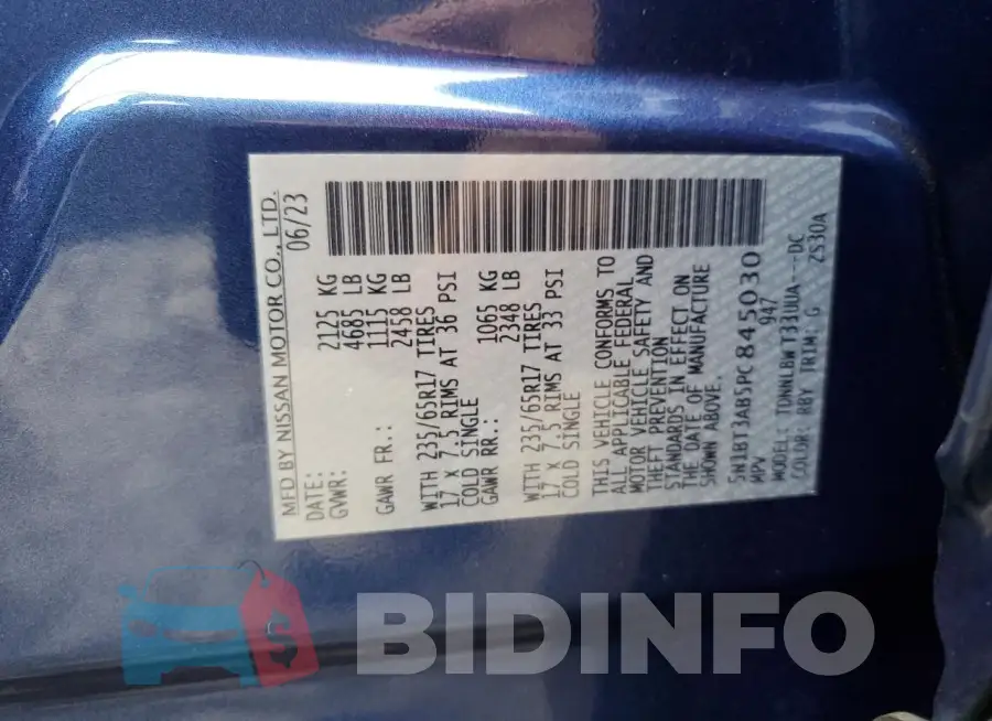 5N1BT3AB5PC845030 Photo# 14