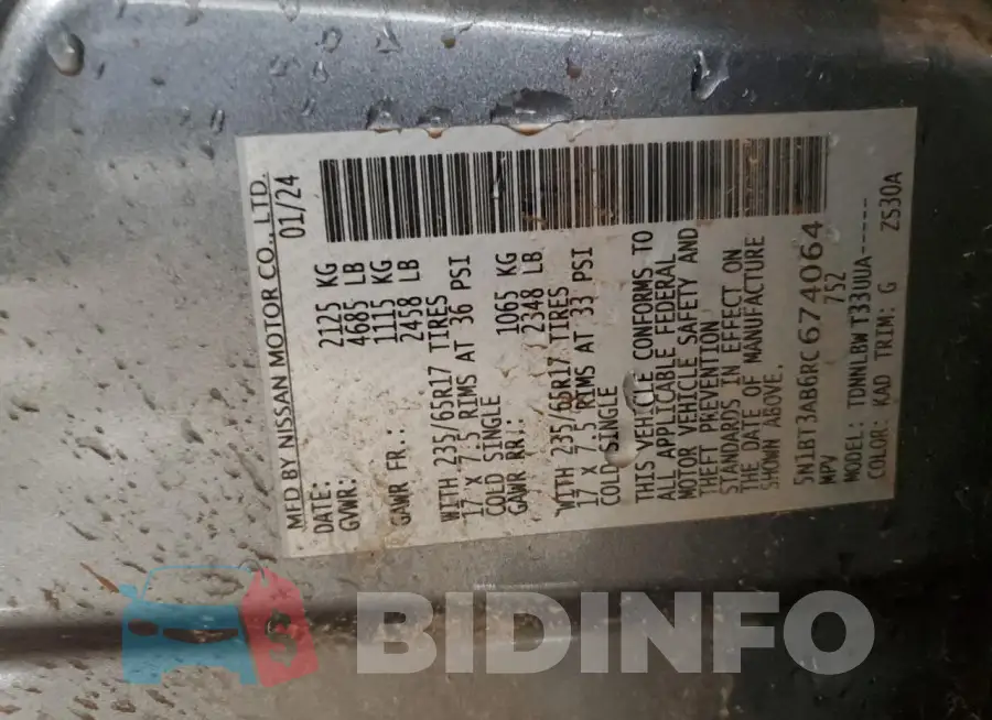 5N1BT3AB6RC674064 Photo# 14