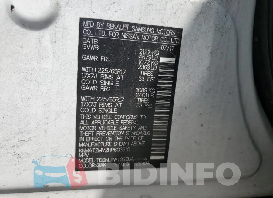 KNMAT2MV2HP603810 Photo# 14