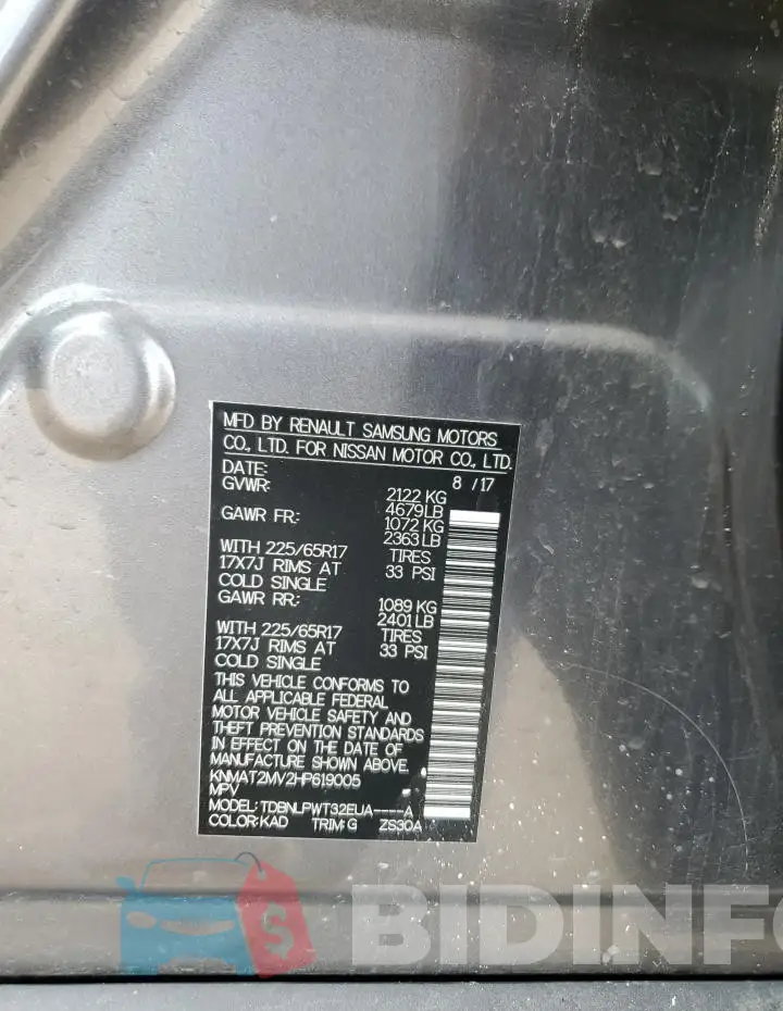 KNMAT2MV2HP619005 Photo# 13
