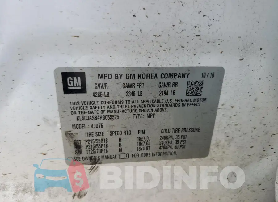 KL4CJASB4HB055575 Photo# 13