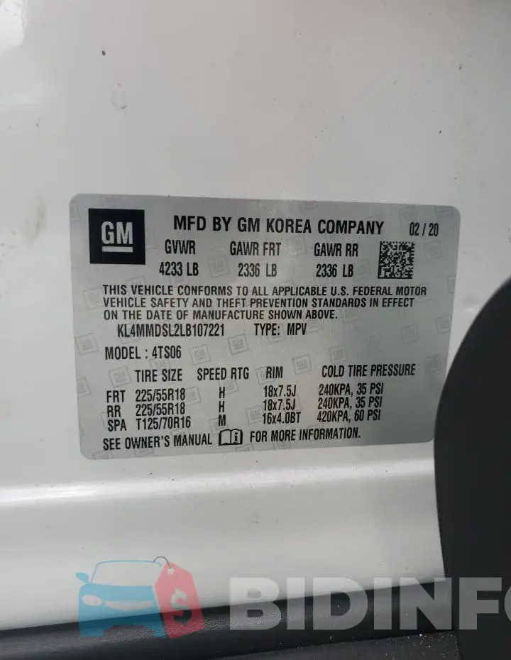 KL4MMDSL2LB107221 Photo# 14