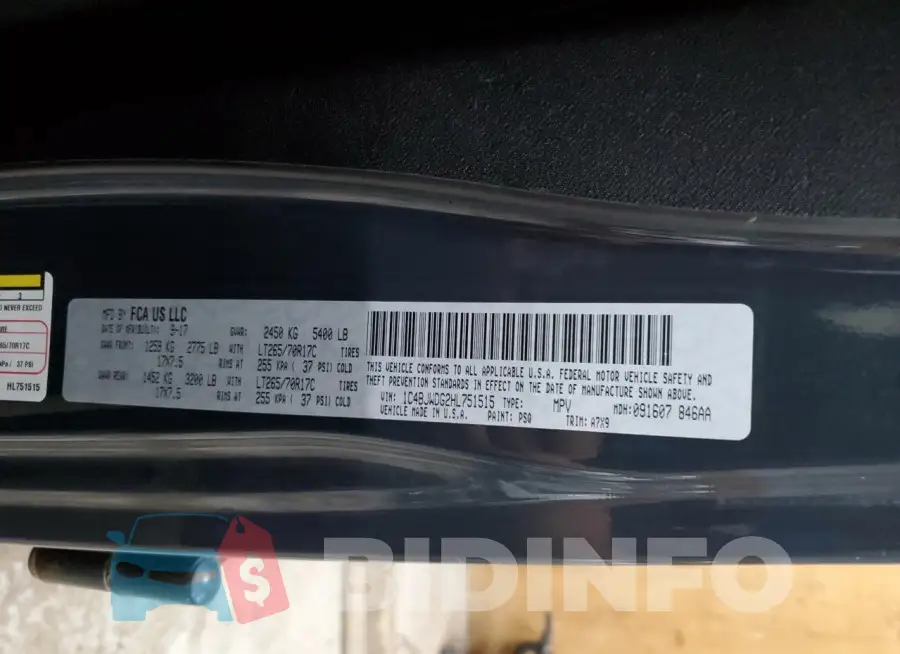 1C4BJWDG2HL751515 Photo# 13