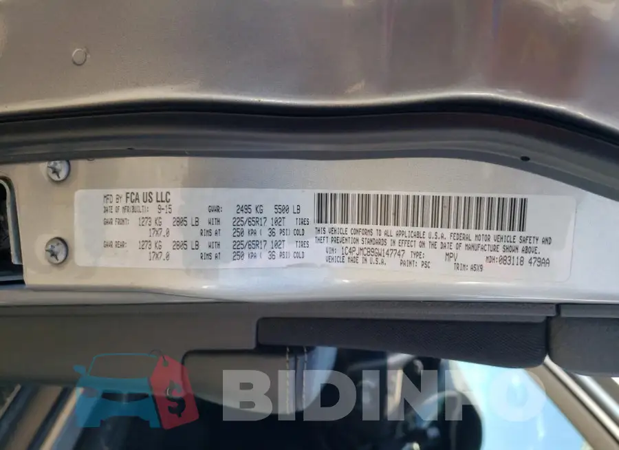 1C4PJMCB9GW147747 Photo# 13