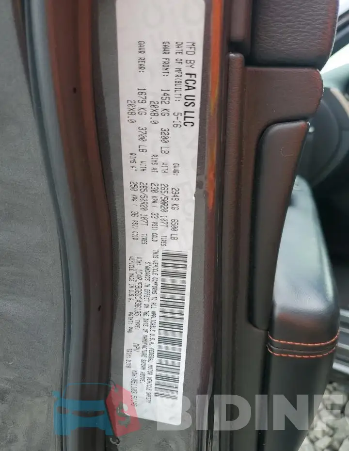 1C4RJFBG6GC436135 Photo# 13