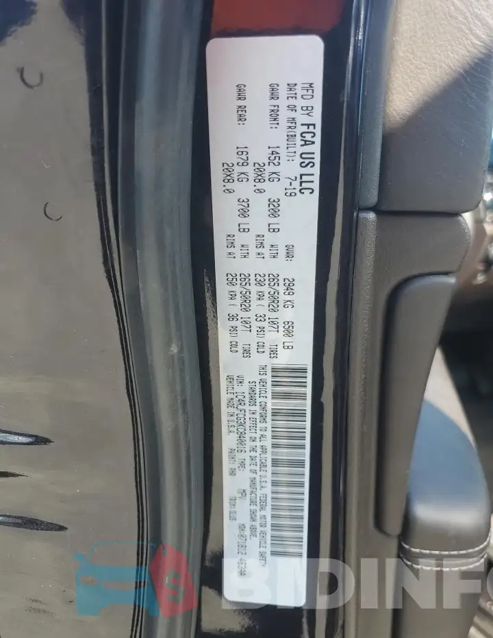 1C4RJFCG3KC840016 Photo# 13