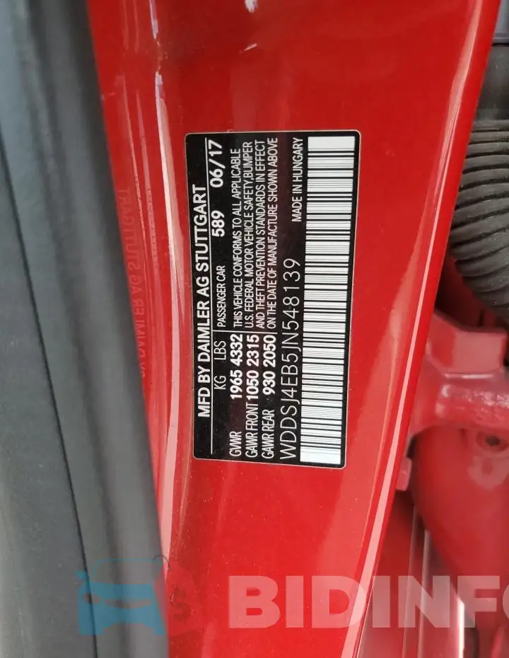 WDDSJ4EB5JN548139 Photo# 12