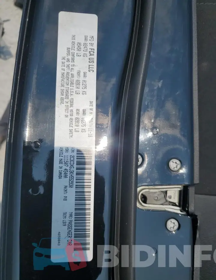 2C3CDXGJ3KH552930 Photo# 12