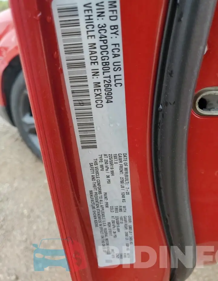 3C4PDCGB0LT260904 Photo# 13