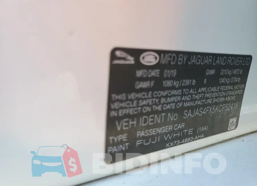 SAJAS4FX5KCP52418 Photo# 13